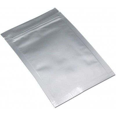 Pure Mylar Foil Aluminum Zip Lock Bag Pure Zipper Aluminium Foil Resealable Pouch Food Grade Grip Seal Packaging for Snack