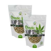 Food Grade Mylar Metallized Foil Hemp Seed Packing Self Stand Up Pouch Custom Printed