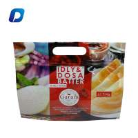 custom logo packaging pouch aluminum foil inside food storage bags with handle