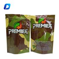 Customized print glossy or matte print food grade resealable stand up foil pouches with zip